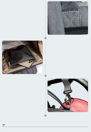 Hopfällbar Skötväska med Babysäng sveabuy