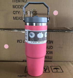 Stark och Hållbar Termos Mugg i Rostfritt Stål – Bärbar Sportflaska med Isolering, 30oz och 20oz, Kaffe och Vatten Mugg med Spillfritt Loc sveabuy