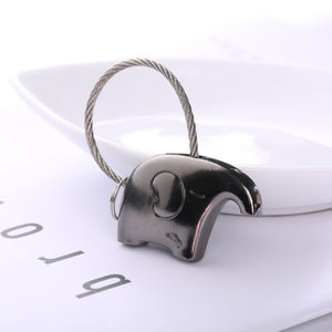 Elefant-nyckelringar för par – zinklegering, flera färger sveabuy