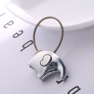 Elefant-nyckelringar för par – zinklegering, flera färger sveabuy