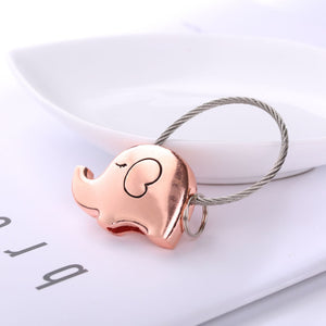 Elefant-nyckelringar för par – zinklegering, flera färger sveabuy