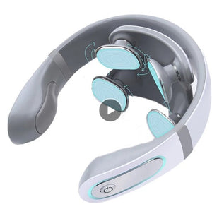 Trådlös 4D Nackmassageapparat Shiatsu - Smärtlindring & Värmebehandling sveabuy