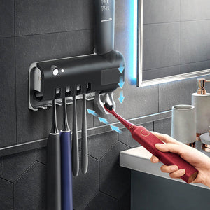 UV-tandborststerilisator & automatisk tandkrämsdispenser – smart och uppladdningsbar sveabuy