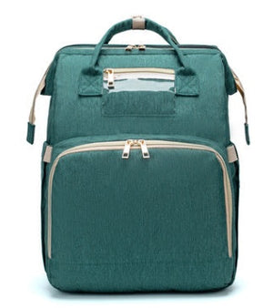 USB-uppladdningsbar skötväska med babysäng – hopfällbar, rymlig & multifunktionell sveabuy