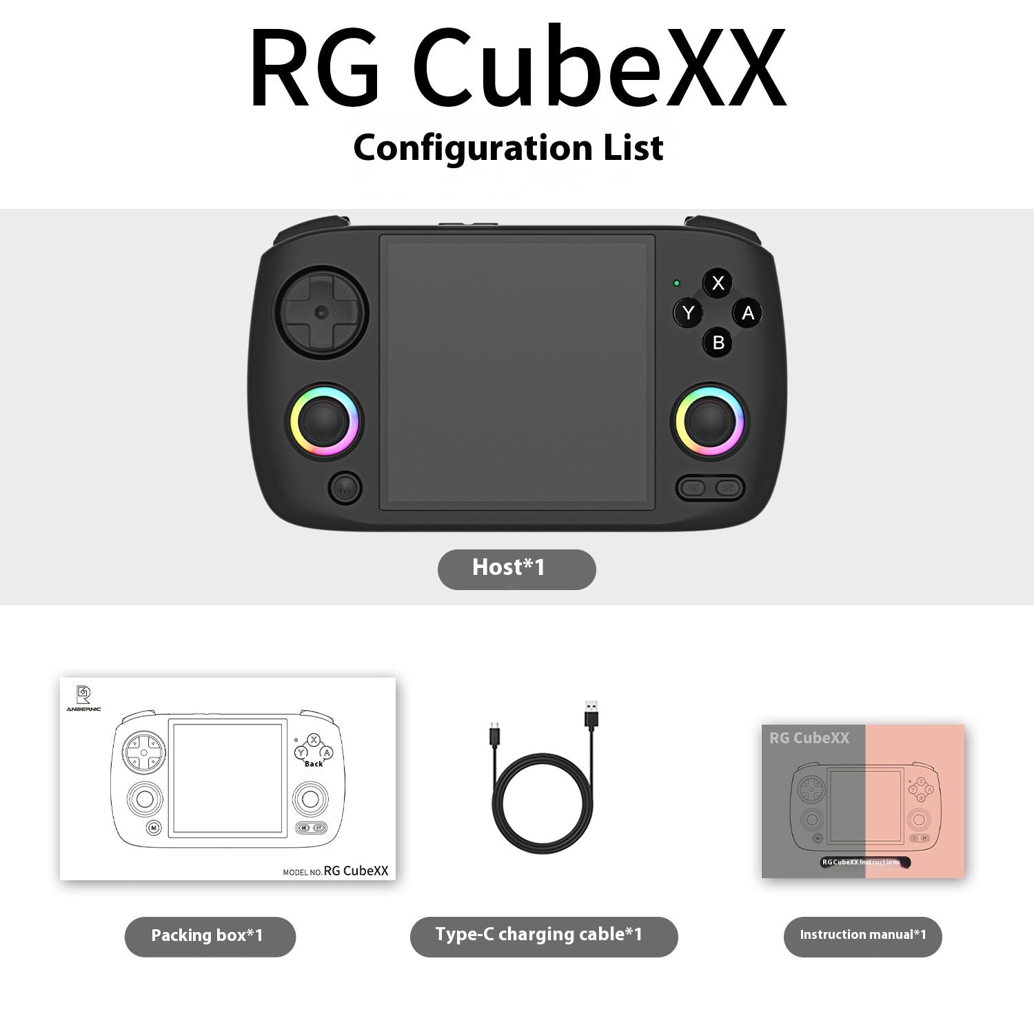 Trådlös Retro Spelkonsol – HD Handhållen Spelmaskin med MP4 & USB-C