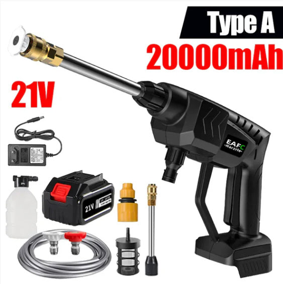 Trådlös Högtryckstvätt för Bil – Bärbar med Litiumbatteri och 30 BAR Vattentryck sveabuy
