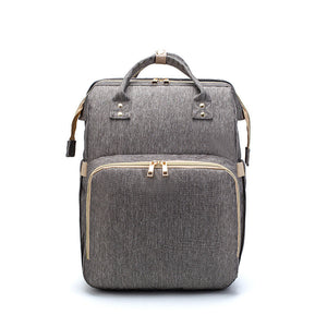 USB-uppladdningsbar skötväska med babysäng – hopfällbar, rymlig & multifunktionell sveabuy