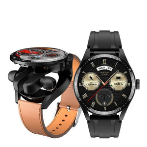 Bluetooth Hörlurar 2-i-1 Smartklocka med Hälsomonitor sveabuy