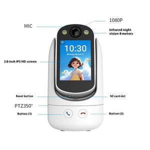 C20 Tvåvägs Videokamera med Nattvision och Ljud sveabuy