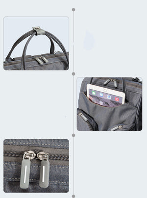 Hopfällbar Skötväska med Babysäng sveabuy