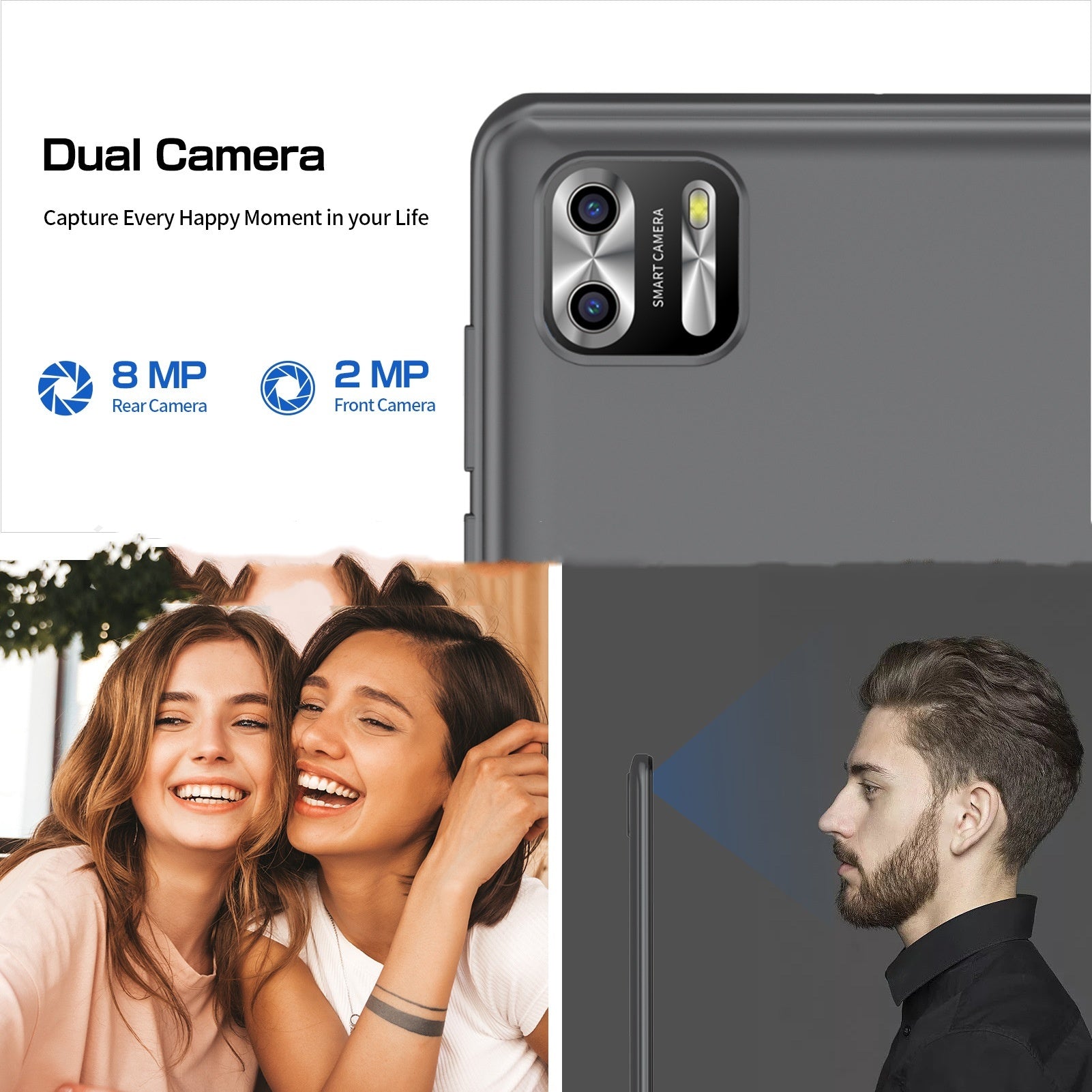 8-tums Android 13 surfplatta â 8-kĂ€rnig, 64GB, Bluetooth, GPS & IPS-skĂ€rm sveabuy