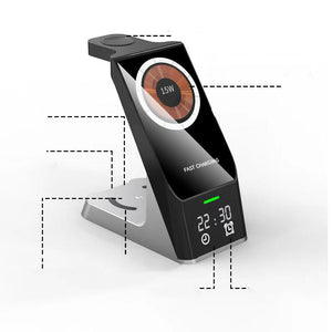 3-i-1 Trådlös Laddare för Smartphone, Apple Watch och Hörlurar sveabuy