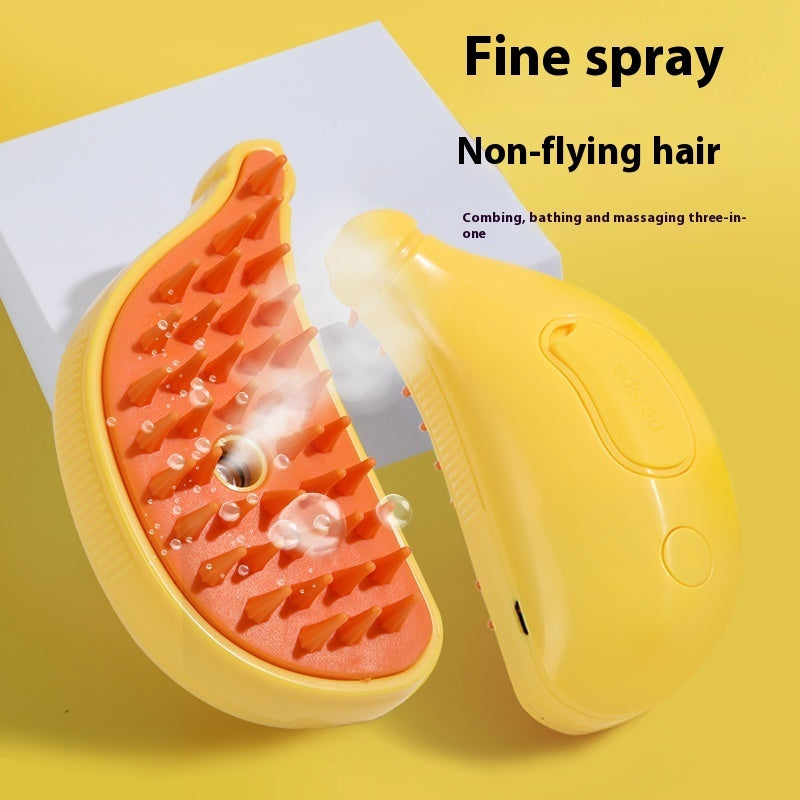 Spray Massage Comb för Husdjur – Skonsam Pälsvård för Katter och Hundar