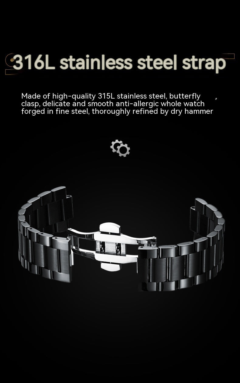 Herrklocka med Roterande Hjuldisk – Unik 3D-Design i Elegant Stil sveabuy