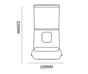 Wi-Fi foderautomat för husdjur – app-styrd med timer sveabuy