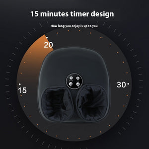 Shiatsu fotmassageapparat – knådning, lufttryck & infravärme för smärtlindring och bättre blodcirkulation sveabuy
