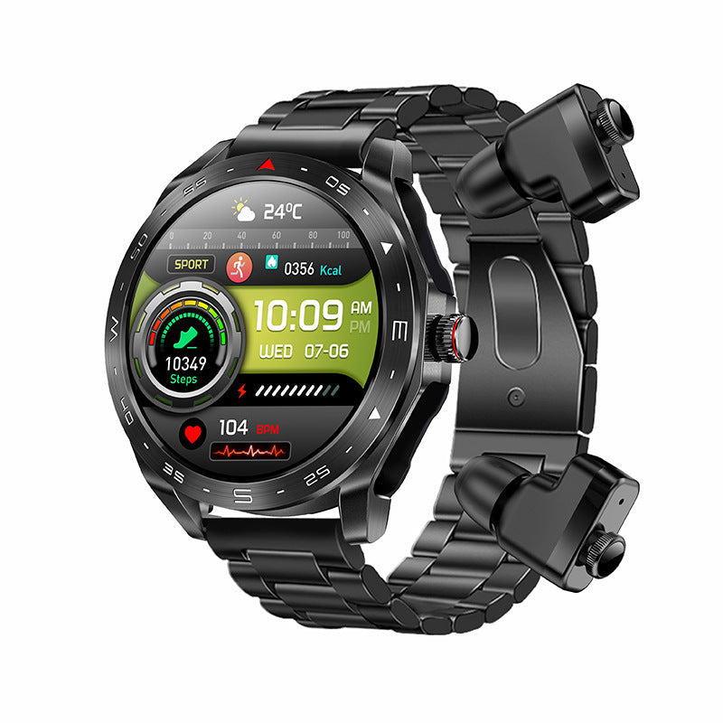 T95 – Smartklocka & Trådlösa Hörlurar i Ett | 2-i-1 med Bluetooth & Hälsospårning sveabuy