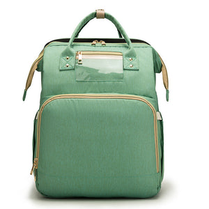 USB-uppladdningsbar skötväska med babysäng – hopfällbar, rymlig & multifunktionell sveabuy