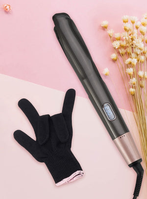 2-i-1 stylingjärn – plattång & locktång, LCD-display & justerbar värme för torrt/vått hår sveabuy