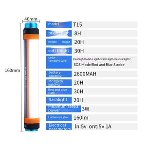 Vattentät LED-lampa för Camping – Mångfunktionell, Uppladdningsbar Myggavvisande Tältlampa sveabuy