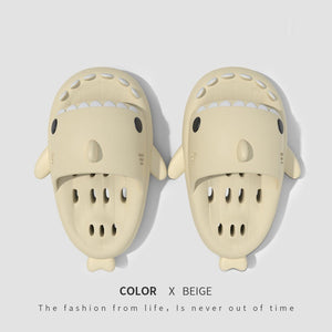 Haj-tofflor med dräneringshål – snabbtorkande dusch- & strandtofflor för henne & honom sveabuy