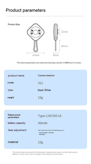Smart kameradetektor – skydda din integritet på hotell och andra platser! sveabuy