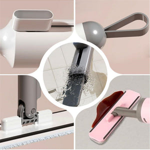 Mopp med självvridande urkramning & återanvändbara mikrofiberpads – effektiv städning hemma i små utrymmen sveabuy