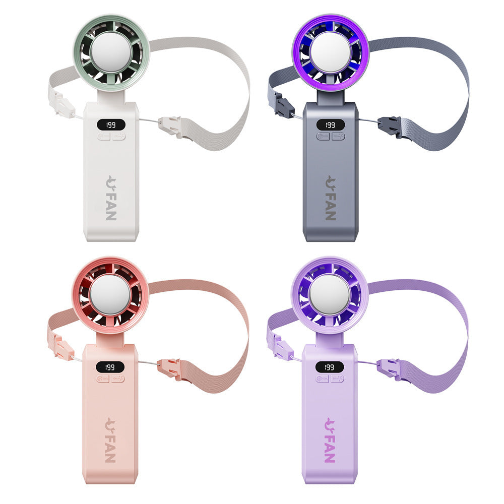 Kraftfull Handfläkt med Kylande Iskompress – För Varma Sommardagar! sveabuy