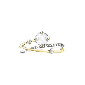 Lyxig Moissanite Ring i Äkta Silver – 1 Karat Justerbar Glans för Kvinnor null