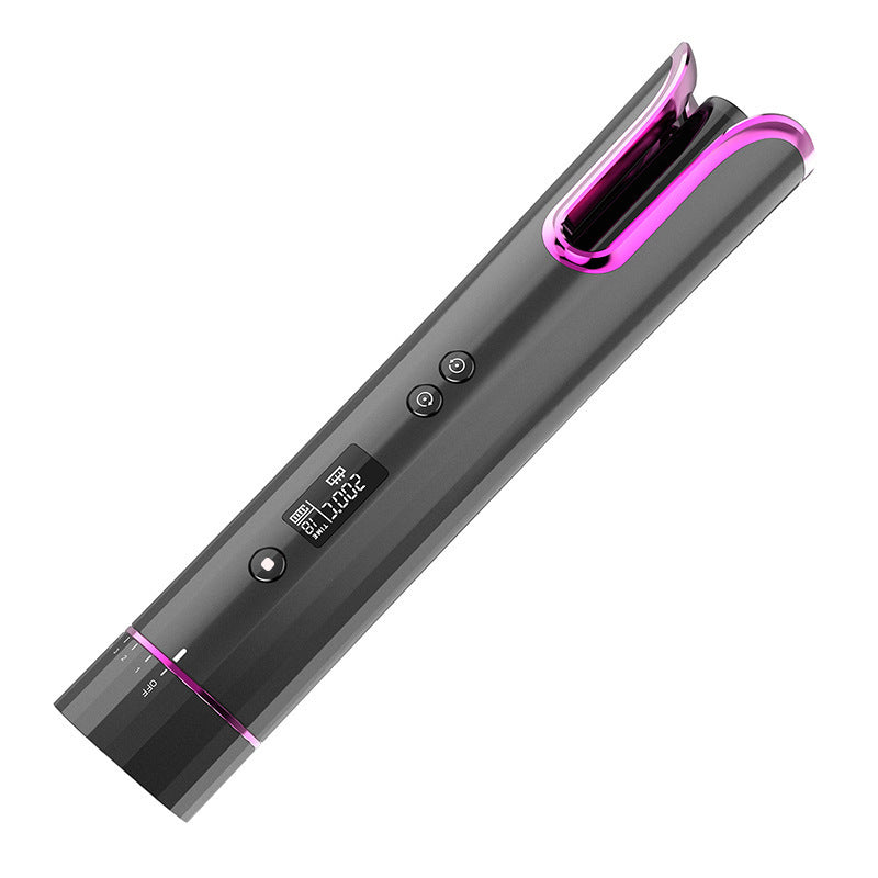 Trådlös automatisk locktång – USB-uppladdningsbar, keramisk, för vått & torrt hår