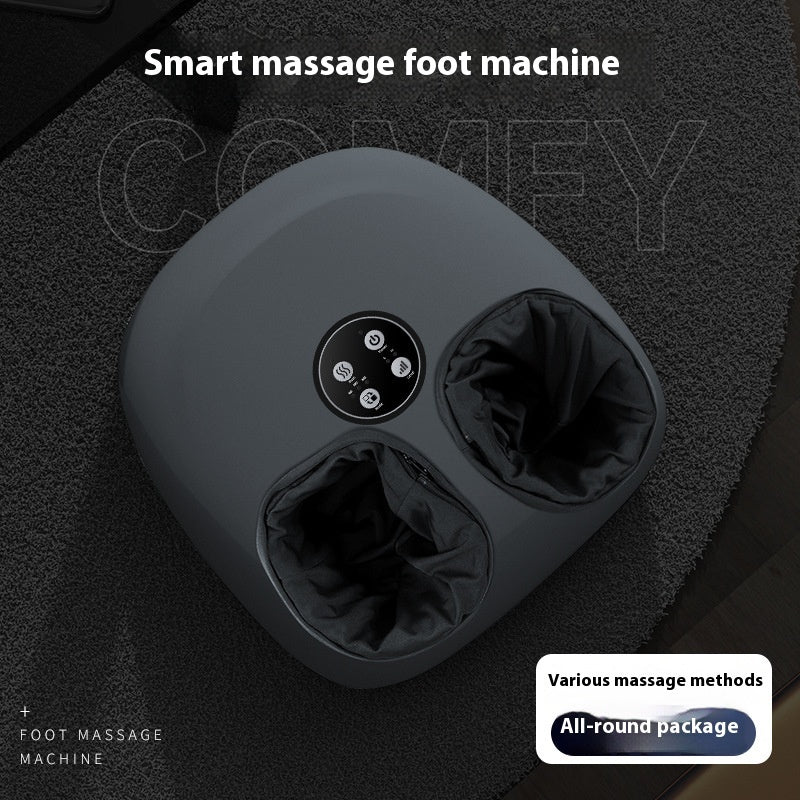 Shiatsu Fotmassageapparat med Knytning, Lufttryck och Infraröd Värme – För Smärtlindring och Blodcirkulation