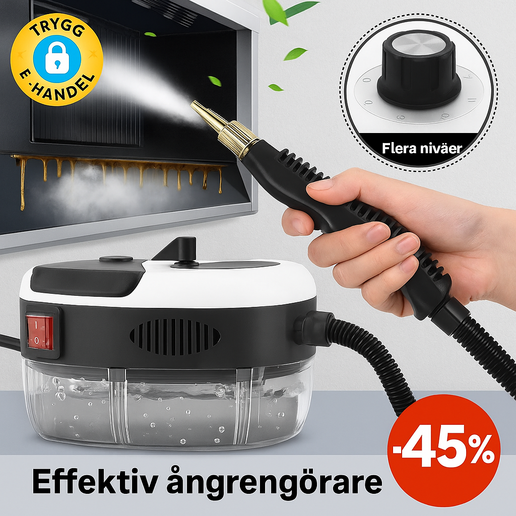Högtrycksångrengörare – Kraftfull rengöringsmaskin för bil, kök och badrum