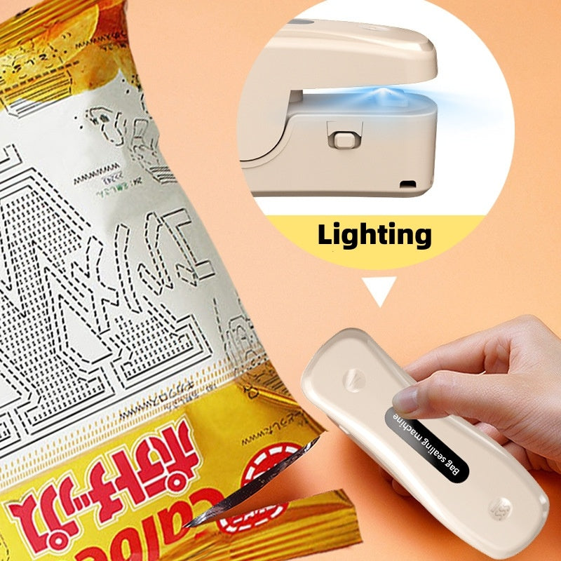 USB Uppladdningsbar Mini Förslutningsmaskin – Bärbar & Mångsidig Kökspryl med Magnetisk Attraktion