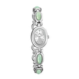 Lyxig Damklocka med Hetian-jade – Elegant Retrodesign, Vattentålig & Perfekt som Gåva