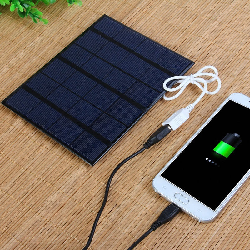 3.5W 6V Solpanel Laddare – USB Digital Laddare för Utomhusbruk och Nödsituationer