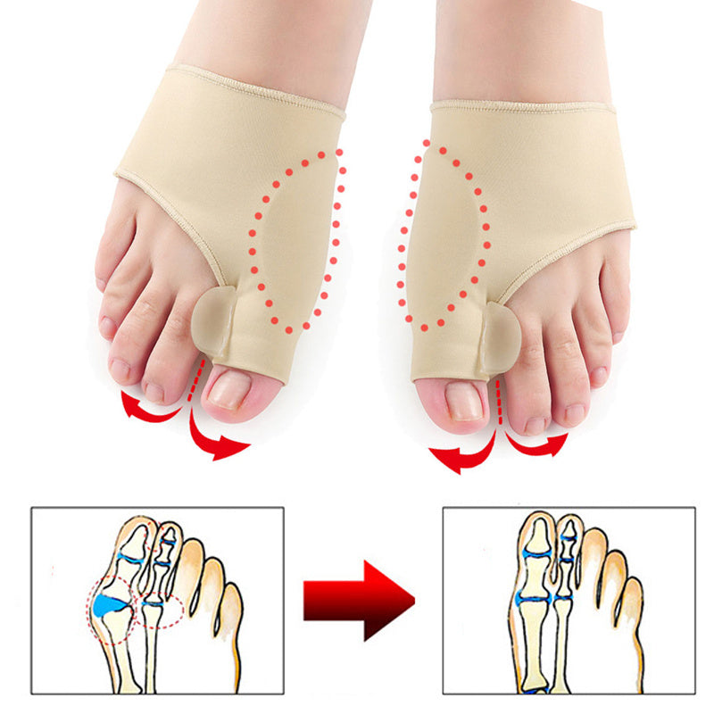 Hallux valgus-stöd med tåseparator – korrigerar stortån & lindrar smärta