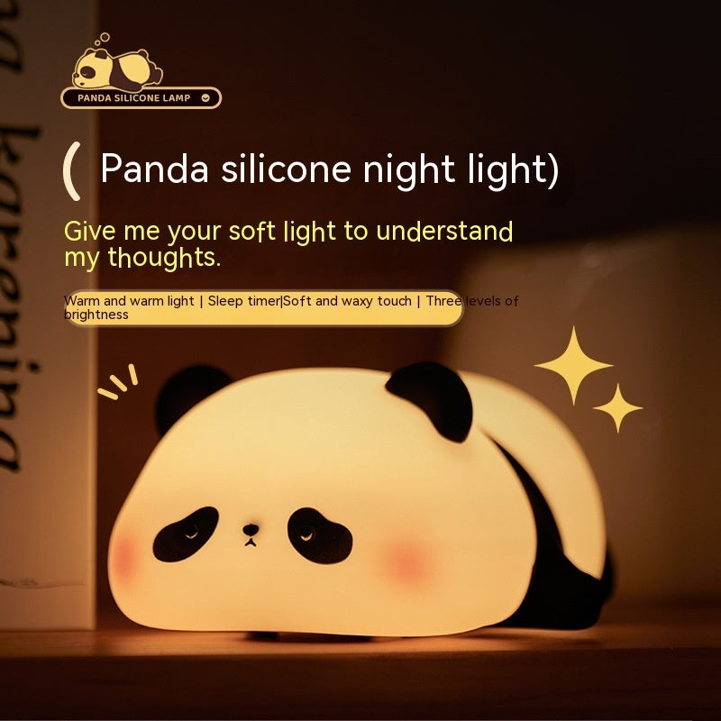 Panda Night Light – Uppladdningsbar Söt Nattlampa för Barn