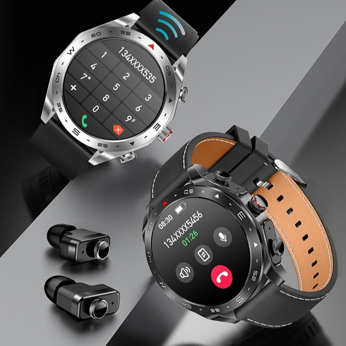 T95 – Smartklocka & Trådlösa Hörlurar i Ett | 2-i-1 med Bluetooth & Hälsospårning