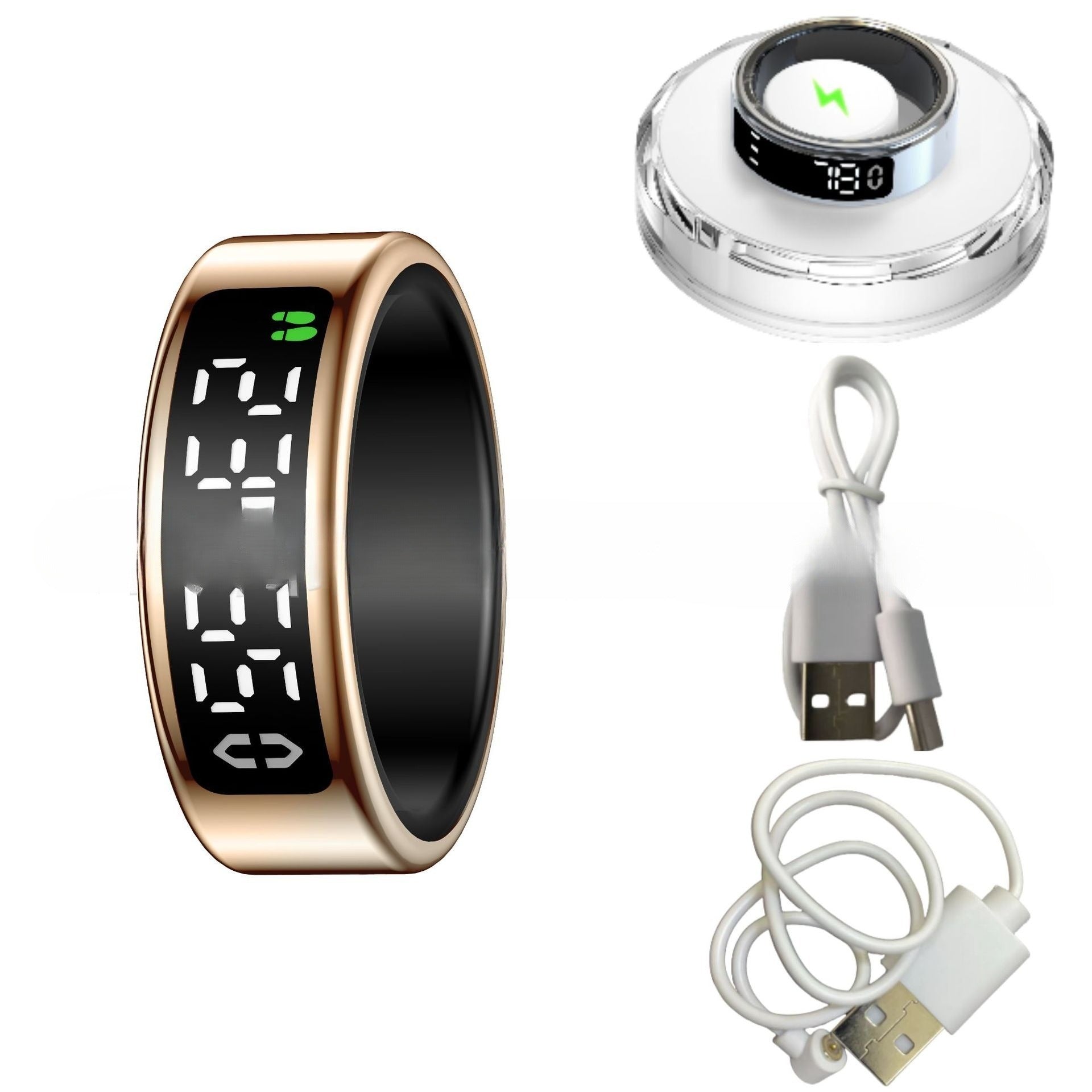 Smart ring med pulsmätning, blodsyre, sömn- och sportvisning