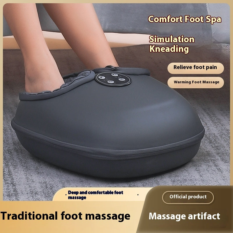Shiatsu Fotmassageapparat med Knytning, Lufttryck och Infraröd Värme – För Smärtlindring och Blodcirkulation