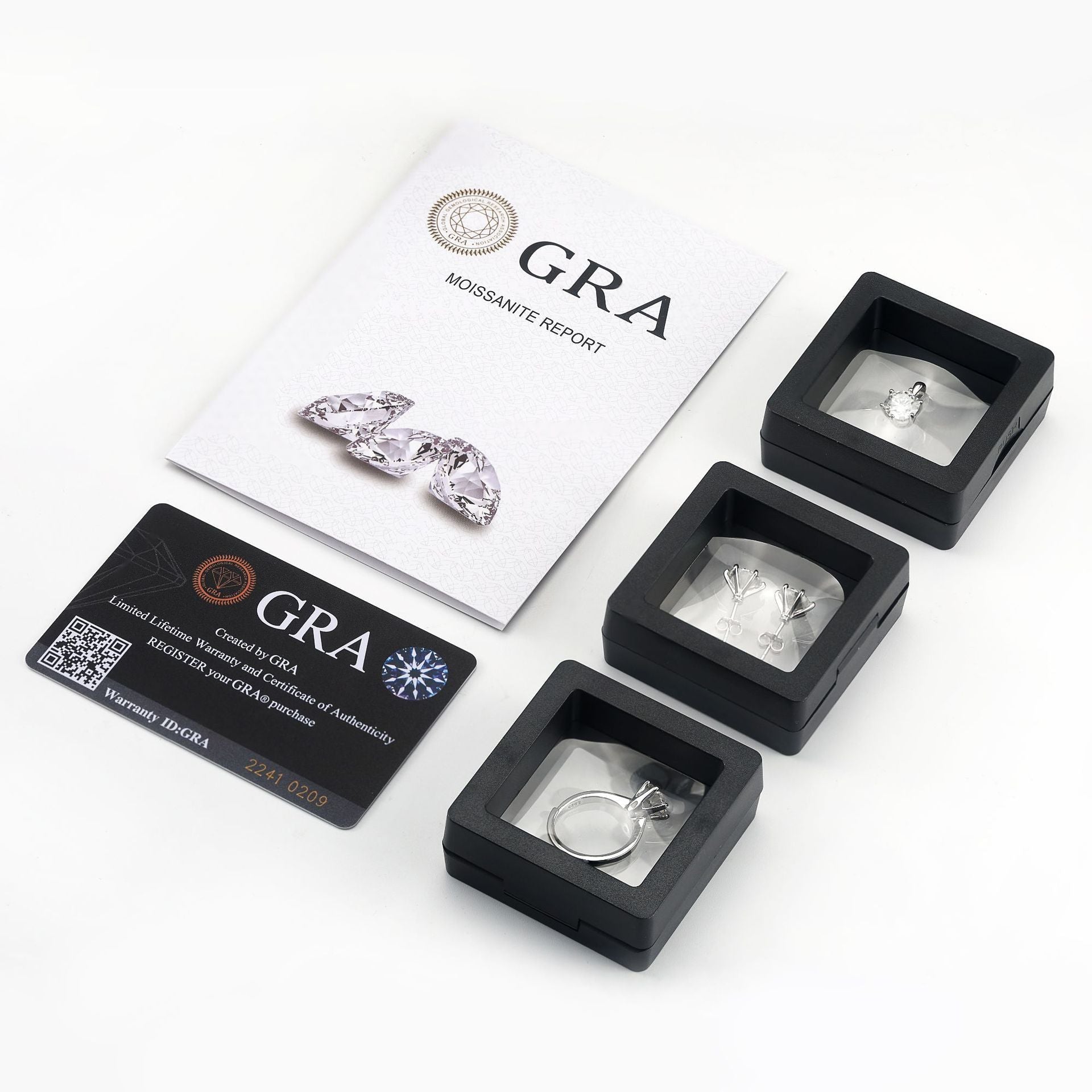 Moissanit halsband i silver för dam – klassisk design med sex klor sveabuy