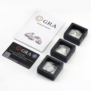 Moissanit halsband i silver för dam – klassisk design med sex klor sveabuy